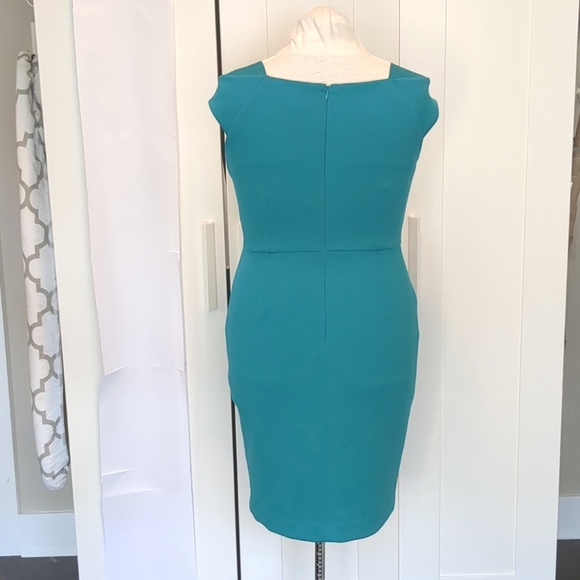Turquoise Cap Sleeve Dress by Calvin Klein - Picture 5 of 9